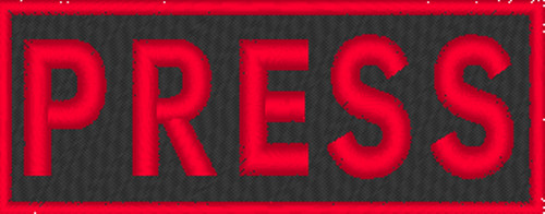 Press embroidered patch - patch, w/
