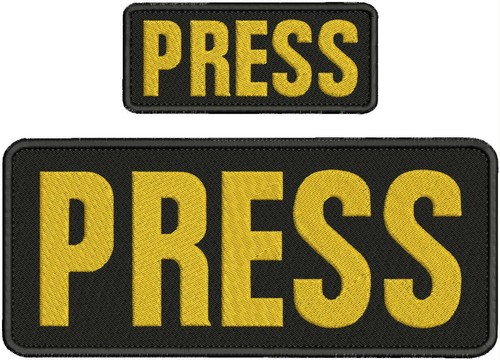 Press embroidery patches 4x10 - embroidery,