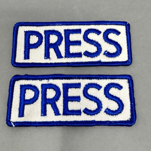 Vintage press patch pair - press,