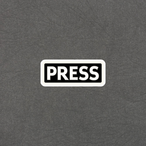 Press badge sticker - badge,