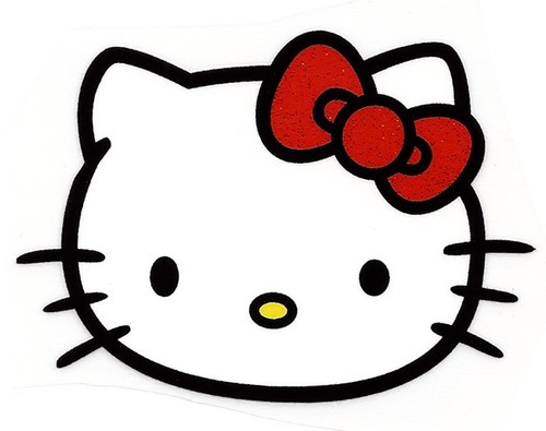 3x2 kitty red glitter - kitty,