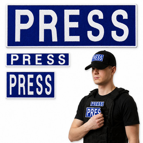 Press patch set 3pcs blue - set,